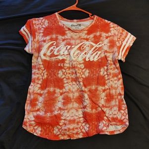 Coca cola tie dye shirt